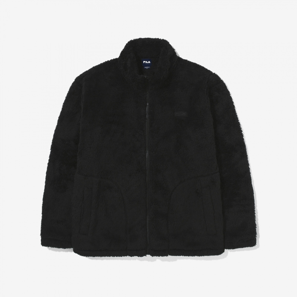 フィラベーシックシルキーボアフリースジャケット_FS2PLG4101x_BLK 10,126円