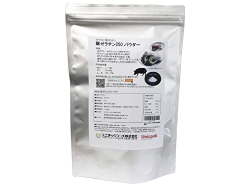 豚ゼラチン250 [ パウダー ] Unicook 【透明性が良くゼラチン臭が少ない】 豚由来 ゼラ 6,205円