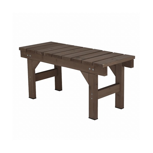 住まいスタイル 縁台ベンチ hiyori 幅87cm ダークブラウン EB-870DBR メーカー直送