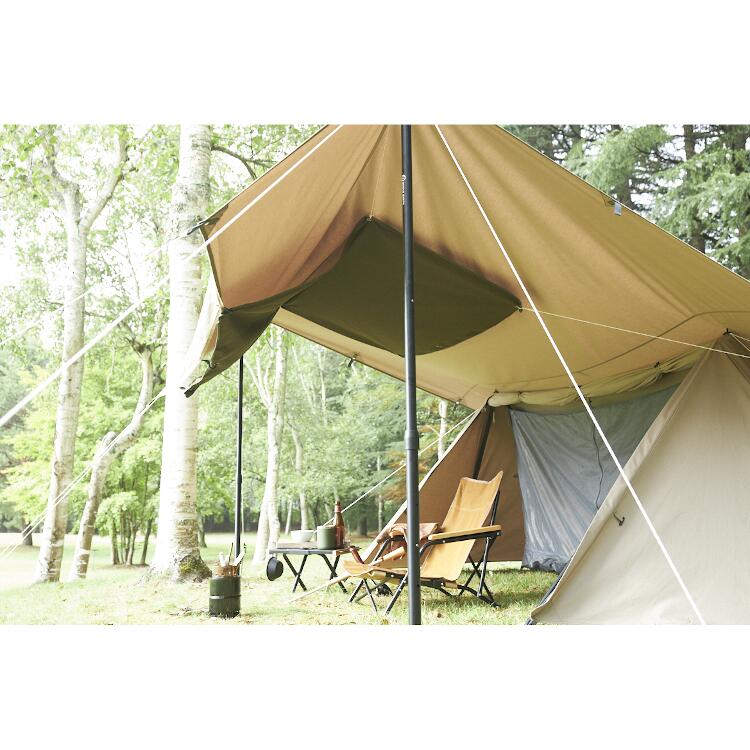 ホールアース スタウト タープ W145×H145cm オリーブ #WE2MDA19