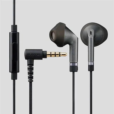 他サイト： エレコム EHP-FS10IMBK 高耐久マイク付きセミオープンイヤホン ブラックの商品画像