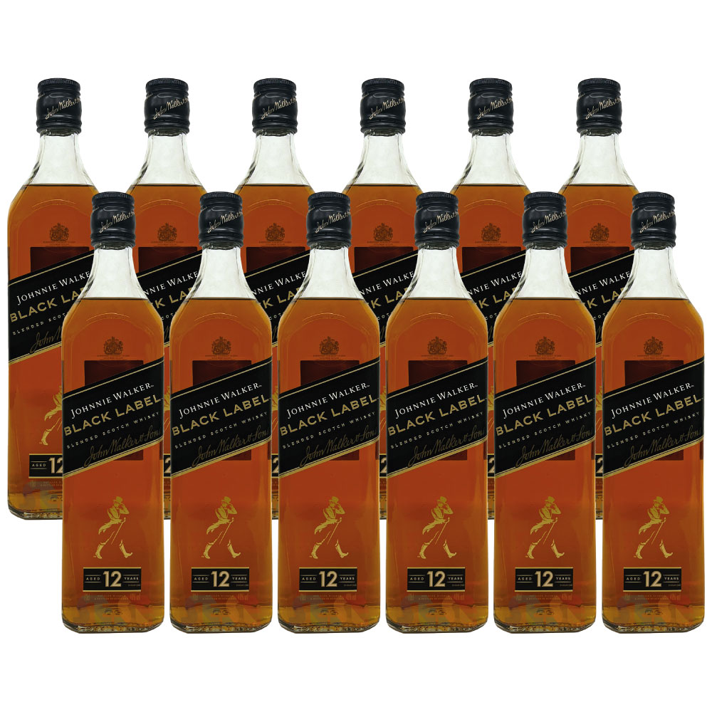 [正規品] ジョニーウォーカー ブラックラベル 12年 12本セット700ml / ブレンデッドスコッチウイスキー Johnnie Walker Black Label 12 Year