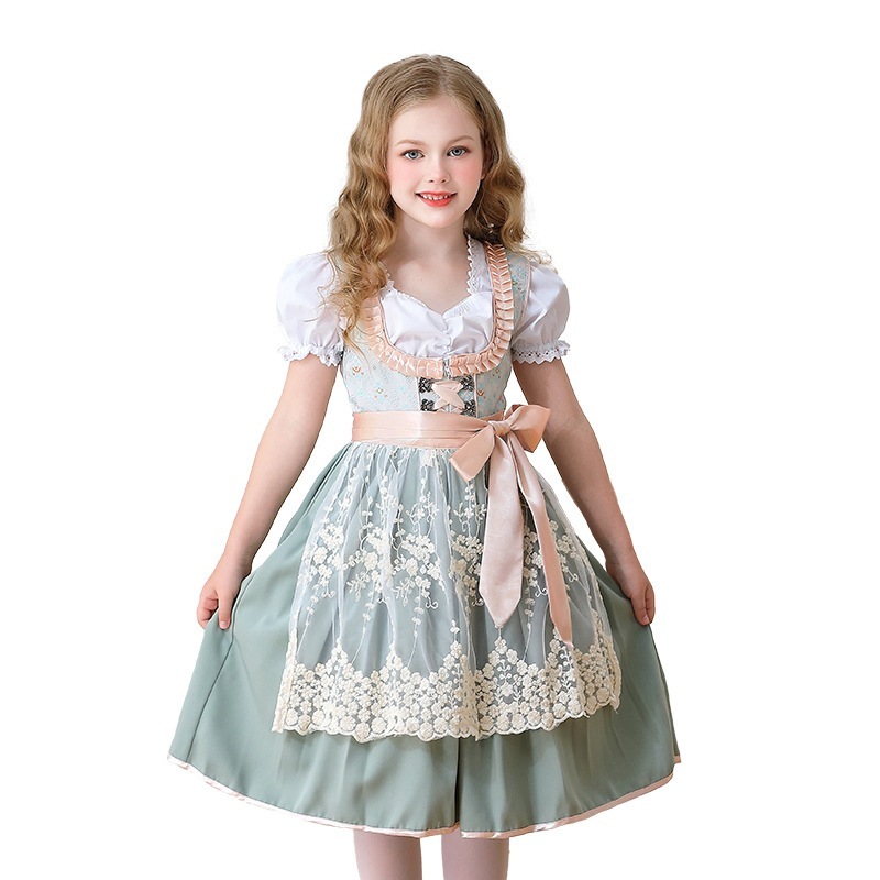 ドイツのオクトーバーフェスト ミュンヘン 農場 田園ドレス カーニバル 子供服 女の子 コス メイド 子供服