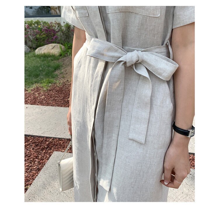 ワンピース 膝下 半袖 かわいい l きれいめ 大人 おしゃれ かっこいい 大人女子 こなれ感 ラフ 無地 春 夏 秋 冬 10代 20代 30代 レディース 女性用 OL 通勤 学生 通学