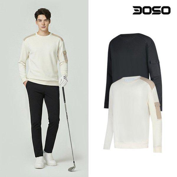 ゴルフウェア 男性 冬 マントゥマン 裏起毛 ゴルフTシャツ/KWJA