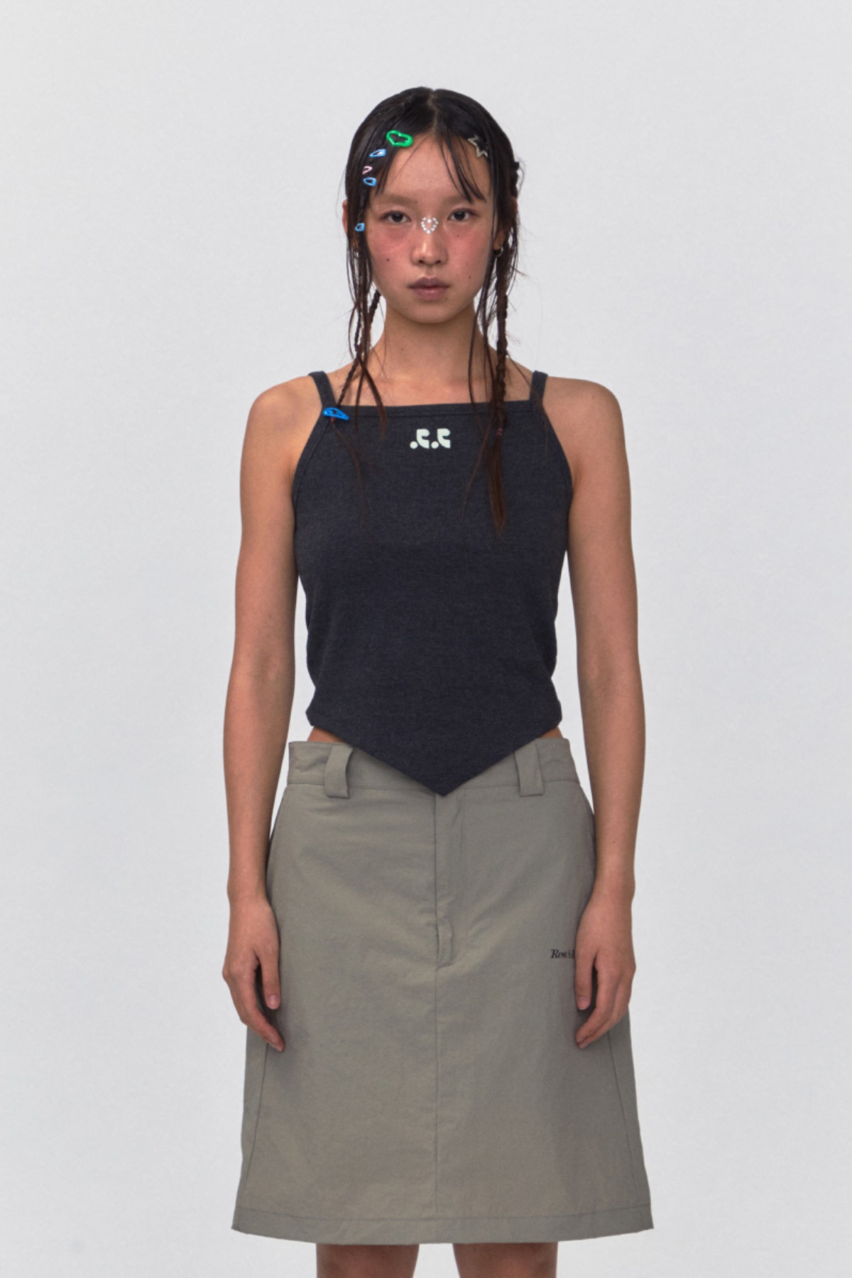 ★韓国人気★Rest & Recreation★RR ARROW POINT TOP ○REST&RECREATION○RR ARROW POINT SLEEVELESS TOP 4色 袖なし