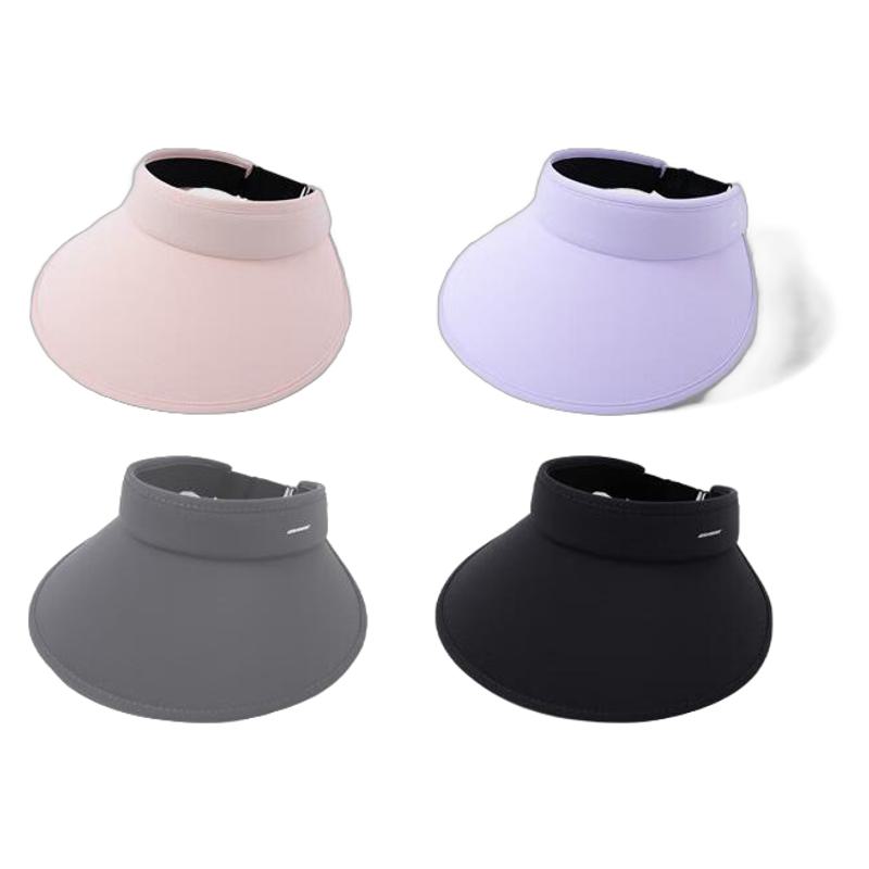 日焼け止め帽子女性つばUV UV UV UV UVカットビーチサンバイザー女性氷糸空頂自転車太陽帽子男性二層氷糸スモッグ紫+灰色日焼け止めマスク