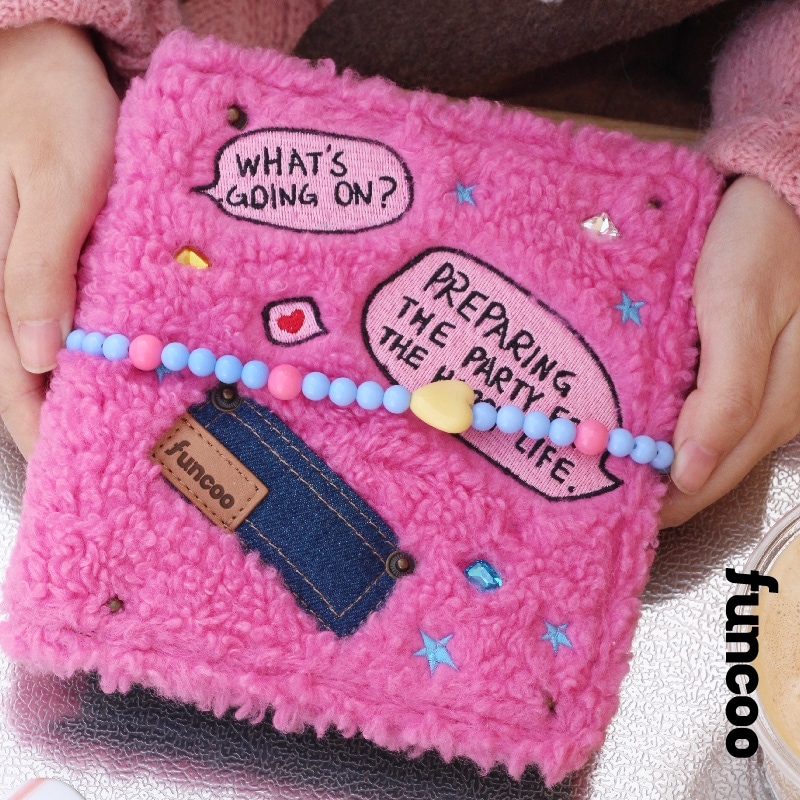 豪華な刺繍ステッチデニムノートブック交換可能なページ付きルーズリーフノート