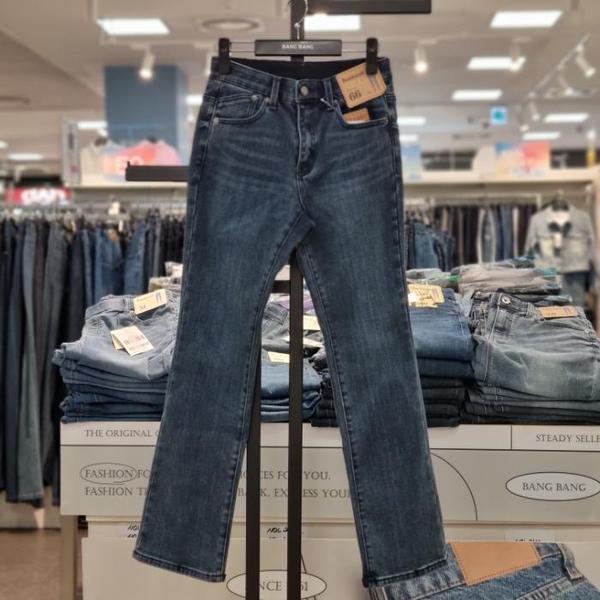 HC21 女性用インバンド起毛ウォッシングブーツカットスパンデックスジーンズ NQK653 (S41291724)