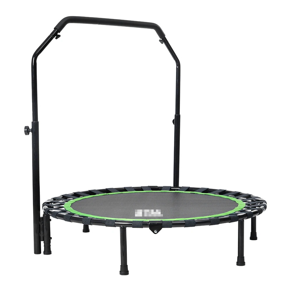 【国内発送】A 97補助手すり付き トランポリン 耐荷重110kg 102cm ゴム ダイエット器具 健康器具 折りたたみ おもちゃ エクササイズ フィットネス 室内運動 あそび 家庭用 子供用 大人