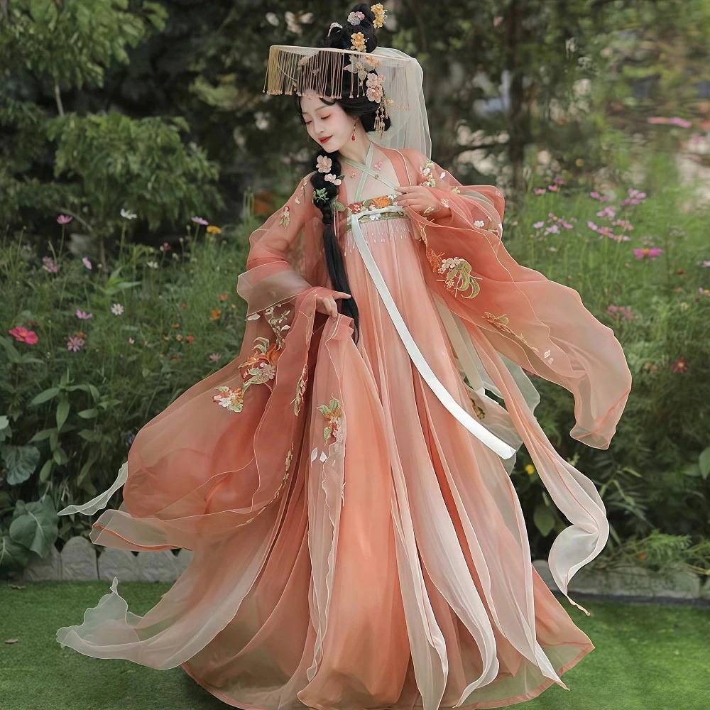 漢服 中国古風 中華服 唐装漢服 漢服仙女 チャイナ服 古風 チャイナドレス コスプレ衣装 仮装 学園祭 中国古代衣装 女性 唐装 舞台衣装 コスチューム一式 写真撮影 伝統模様