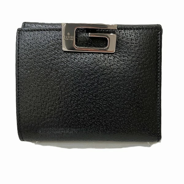 グッチ Gクリップ 035 0416 2096 レザー 2つ折り財布 メンズ 【中古】