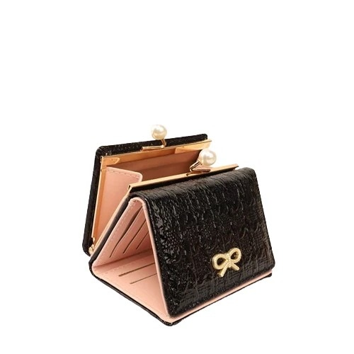 每日更新韓国版三つ折り短い女性小さな財布学生折りたたみ財布漫画かわいい蝶カードバッグマネークリップ母の日