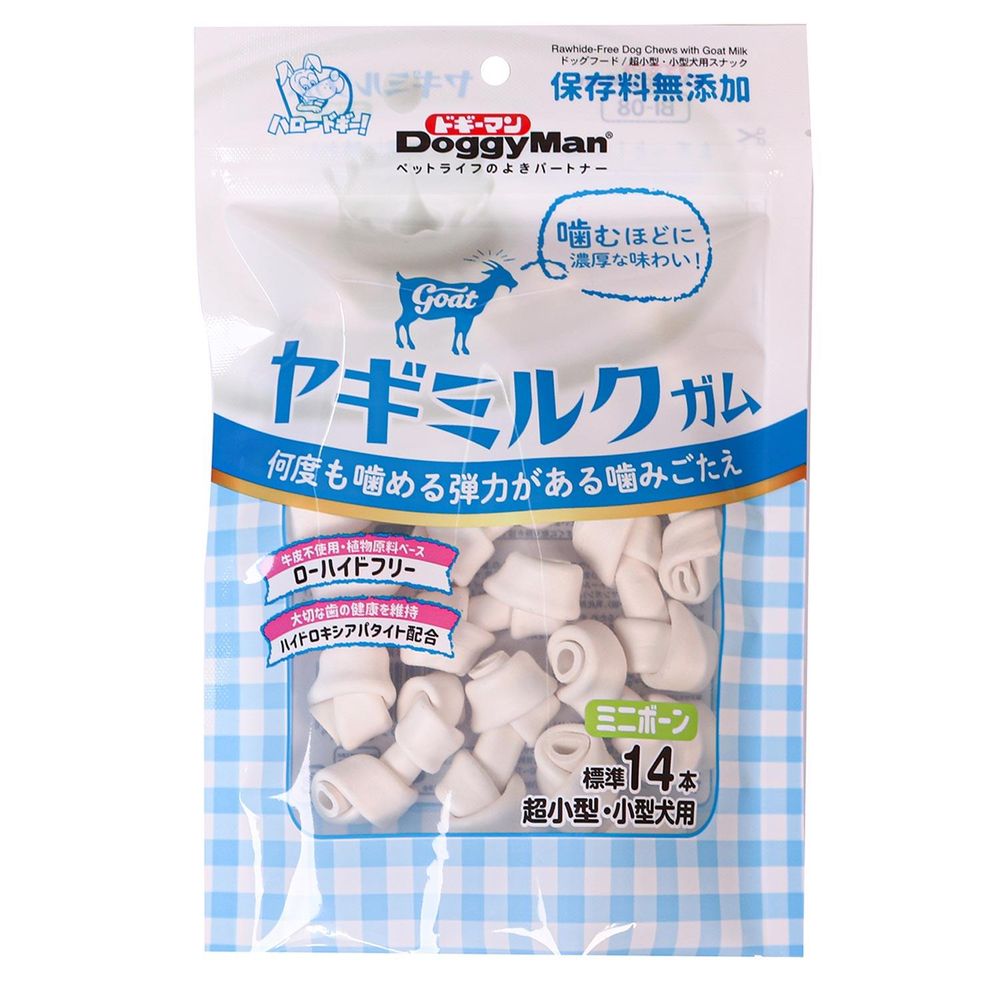 （まとめ買い）ヤギミルクガム ミニボーン 140g（標準14本） 犬用おやつ [x12]