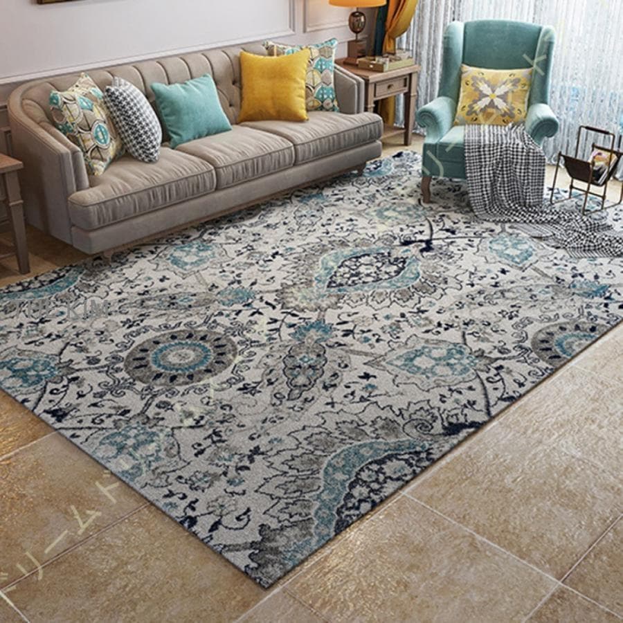 ラグ ヴィンテージ風 ラグマット 洗える ペルシャ風 トルコ風 メダリオン 絨毯 夏用ラグ 滑り止め付き 春夏 おしゃれ ラグカーペット 短毛 1.5畳 2畳 夏用ラグ