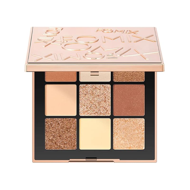 FOMIX アイシャドウパレット ブリリアントミステリー アイシャドウパレット9色アイシャドウ 人気アイメイク 01#香るモカブラウン