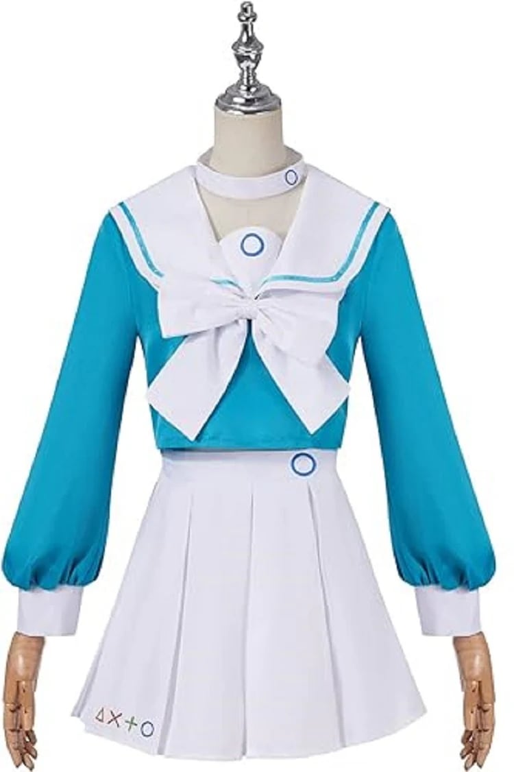 大人気アロナ コスプレ衣装 セーラー服 長袖 5点セット ブルー アーカイブ アロナ コスプレ