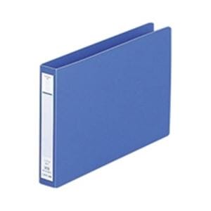 (業務用100セット) LIHITLAB パンチレスファイル/Z式ファイル (B6/ヨコ型) F-373-9 藍