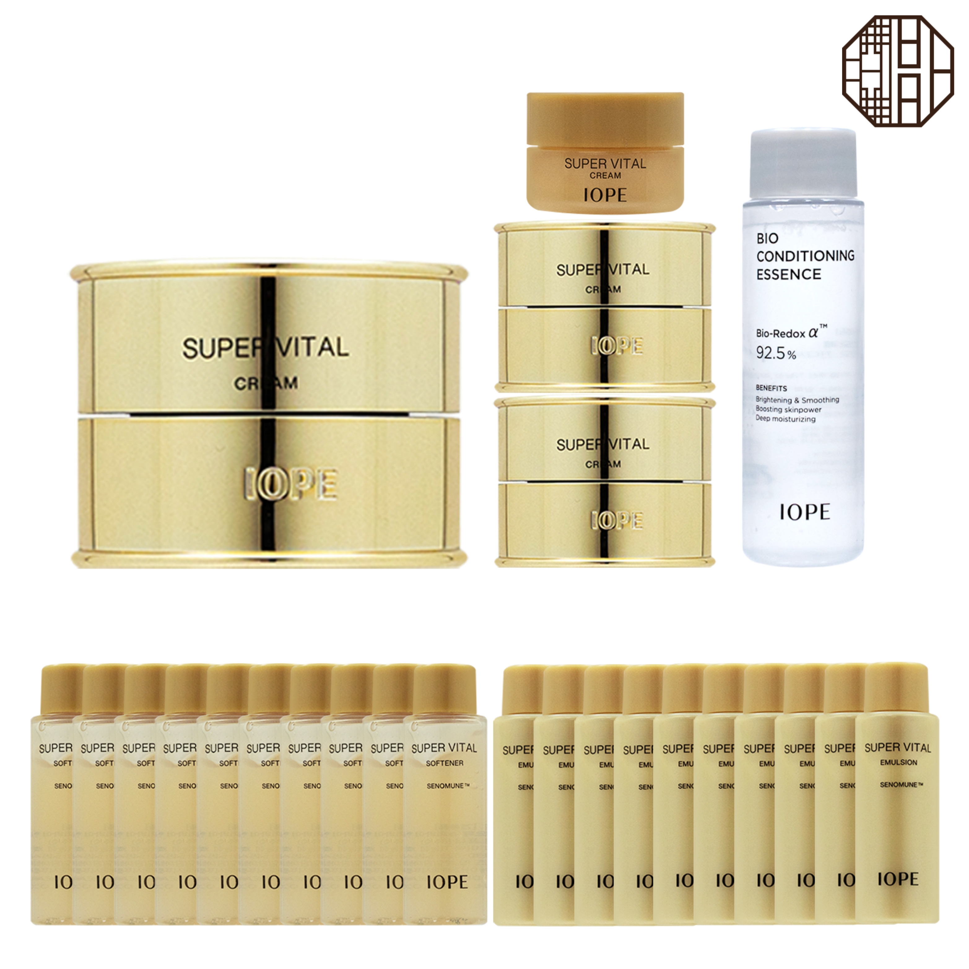 スーパーバイタルクリーム75ml+ ソフナー180ml + エマルジョン180ml + バイオコンディショニングエッセンス48ml