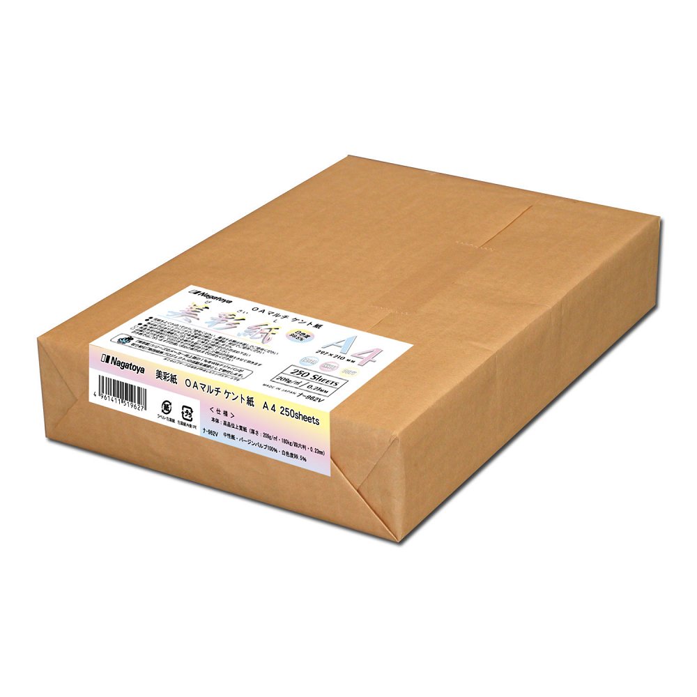【全国送料無料】 長門屋商店 美彩紙【びさいし】 ISO白色度99.5% A4 250枚 ナ-962V