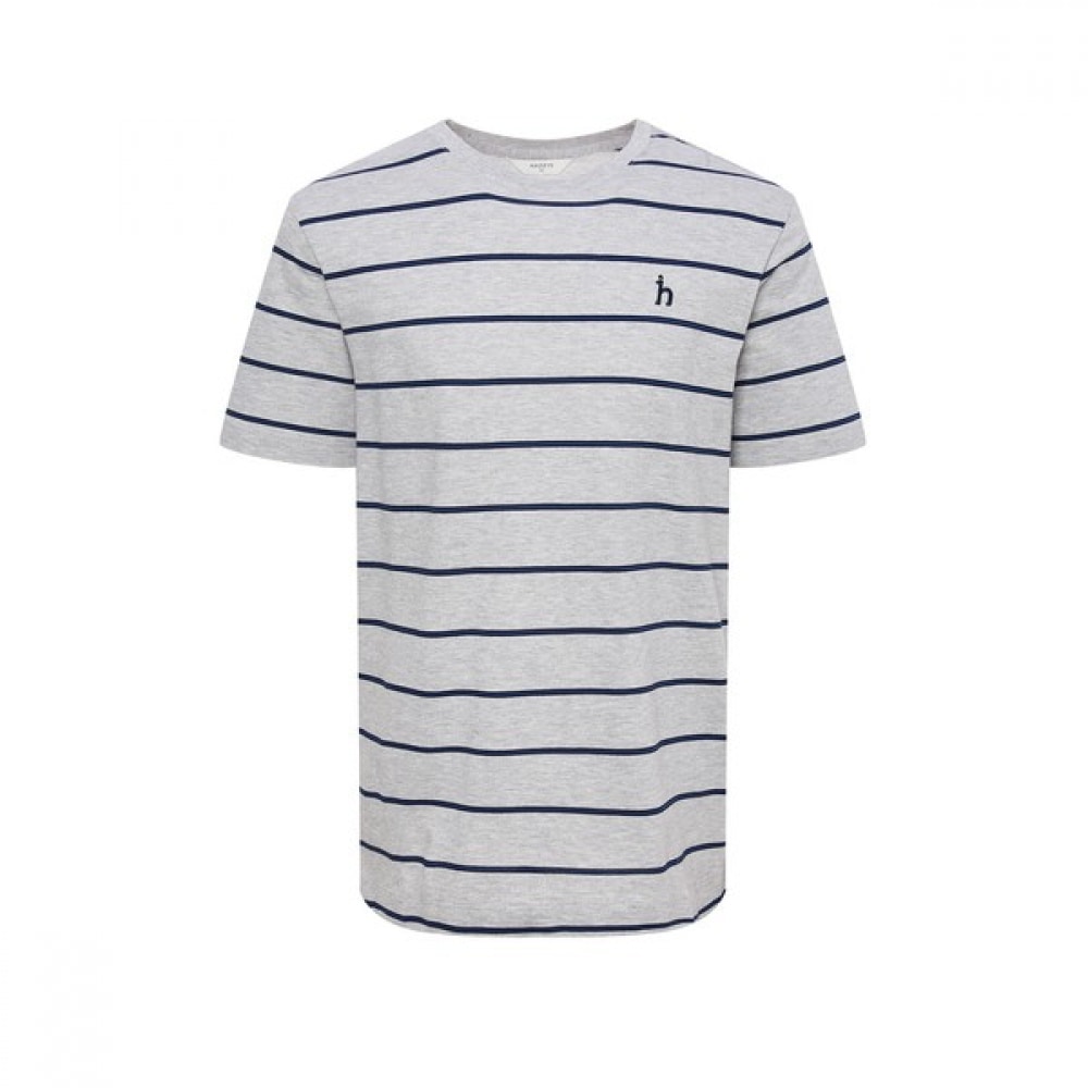 (ヘッジズ) 24SS グレーストライプコットンショートスリーブ T シャツ WHTS4B545G2