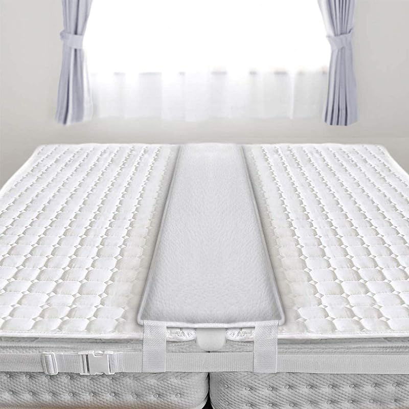 すきまパッド マットレスバンド パッド幅30cmアップグレード ベッドパッド 隙間パッド マットレス 隙間スペーサー 隙間埋め 連結 固定ベルト10m 日本語取付説明書付き (30cm幅ホワイト) (