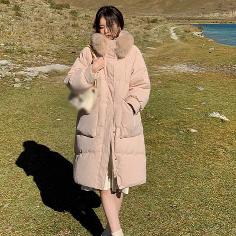 ダウンコート レディース コート ジャケット ライトダウン 超ロング 膝丈 厚手 アウター 軽量 ファーフード付き おしゃれ シンプル 無地 細身 暖かい トップス 防寒着 防寒服 上着 秋冬 ファッ