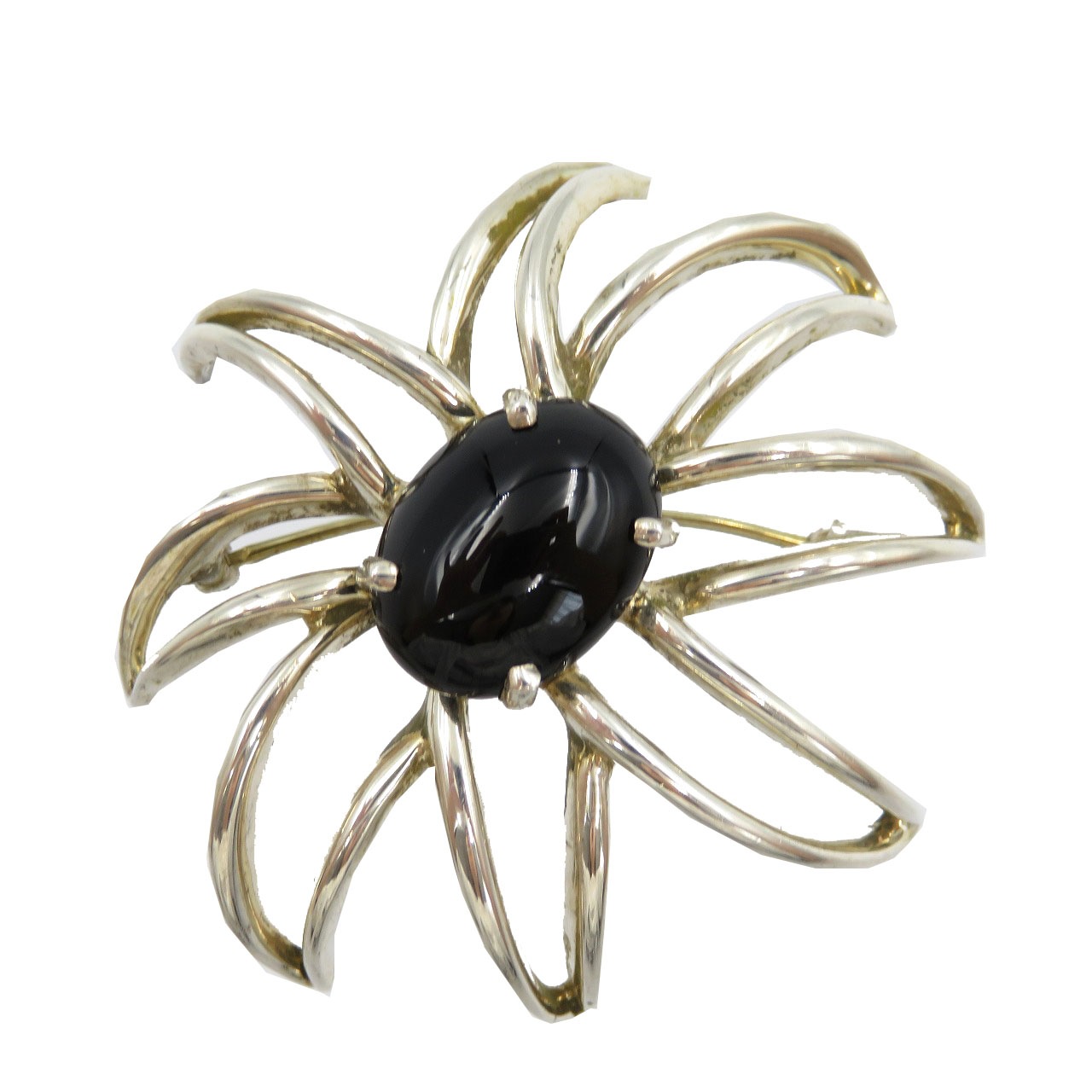 美品 ファイヤーワークス ブローチ シルバー925/オニキス/シルバー925 シルバー 0039【中古】 レディース 28,600円