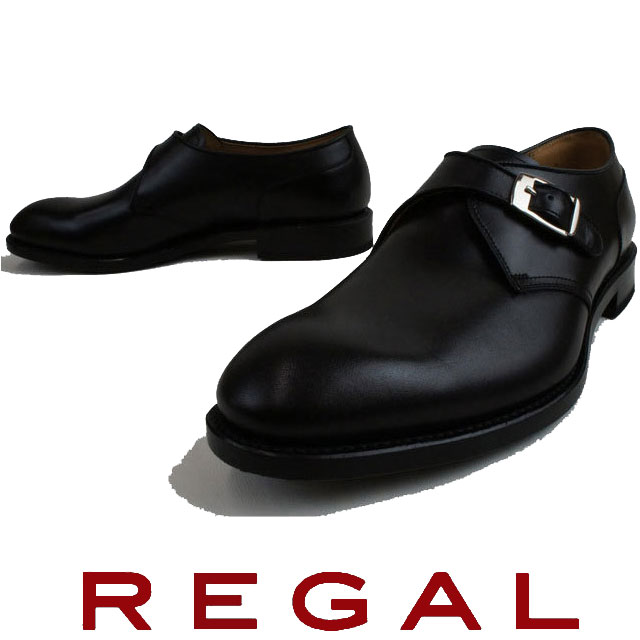 リーガル 靴 メンズ 革靴 紳士靴 ビジネスシューズ 10HR BF ビジネス リクルート モンクストラップ ブラック