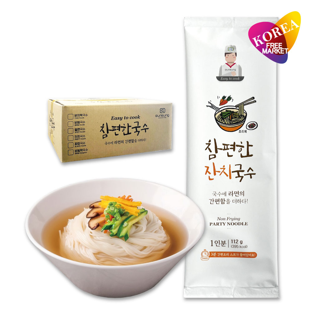 Easy to Cook ジャンチクッス スープ付 112g(1人前) 30袋セット / 韓国 麺料理 らくらくククス 旨辛
