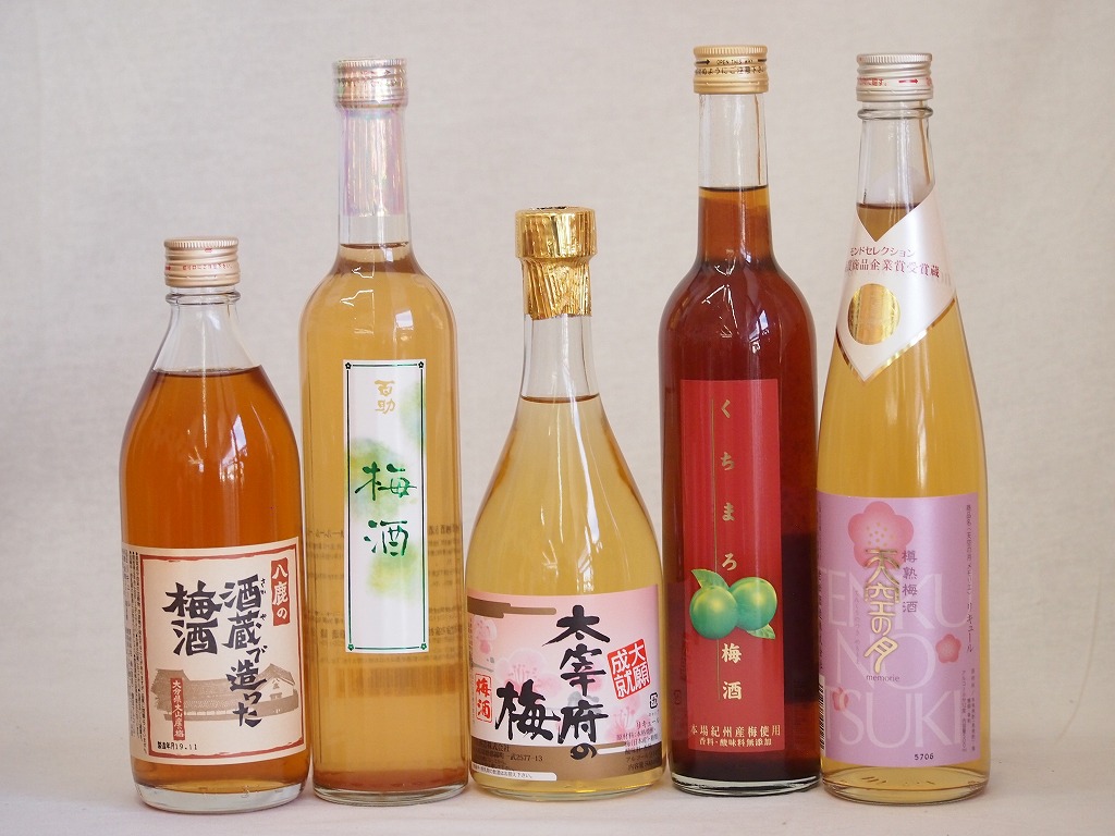 最旬トレンドパンツ 果物梅酒5本セット(くちまろ梅酒(鹿児) 大宰府の梅酒(福岡) 樽熟梅酒天空の月(大分) 八鹿の酒蔵 セット -  flaviogimenis.com.br