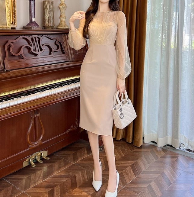 2024春秋新作可愛い長袖 ワンピース韓国ファッション レディースワンピース Q430 2COLOR 5,059円