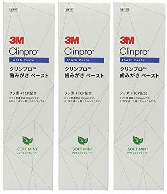 3M クリンプロ 歯みがきペースト フッ素濃度950ppm 90g × 3本 (ソフトミント)