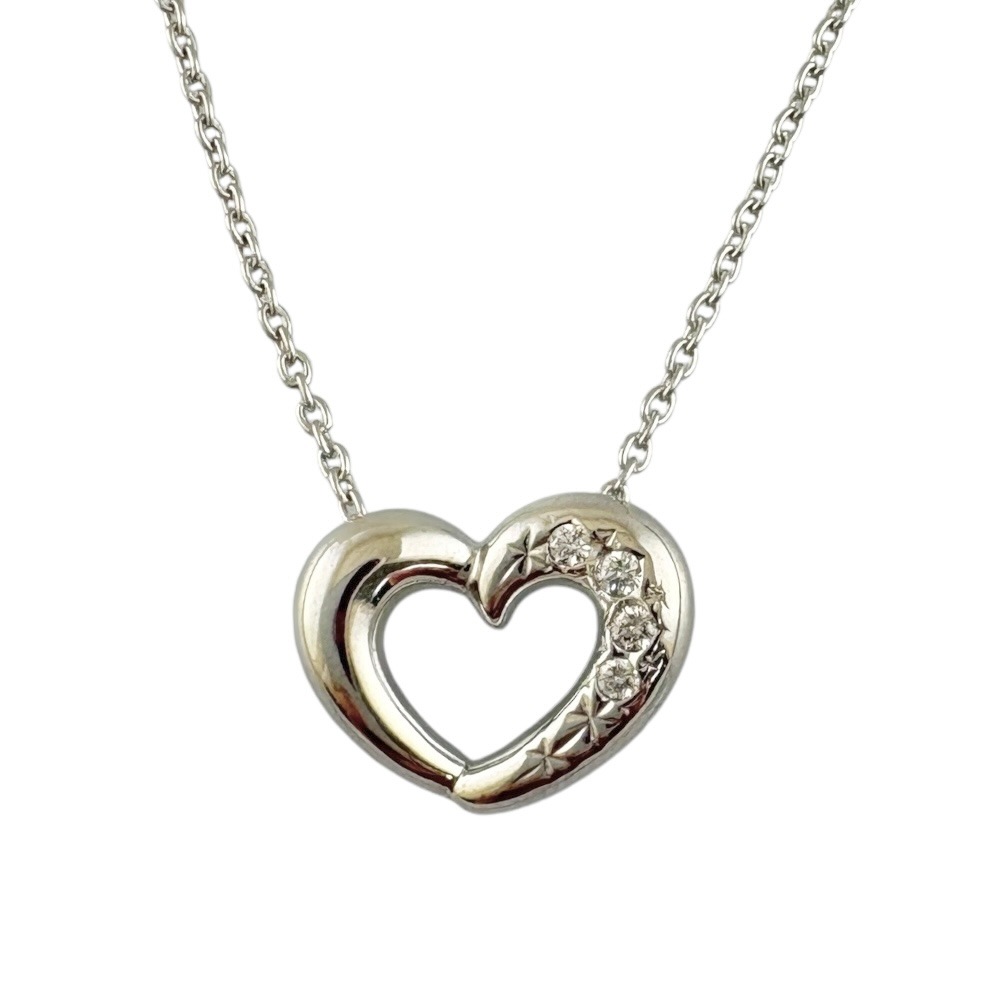 タサキ ネックレス 18金 K18ホワイトゴールド ダイヤモンド TASAKI 中古 美品