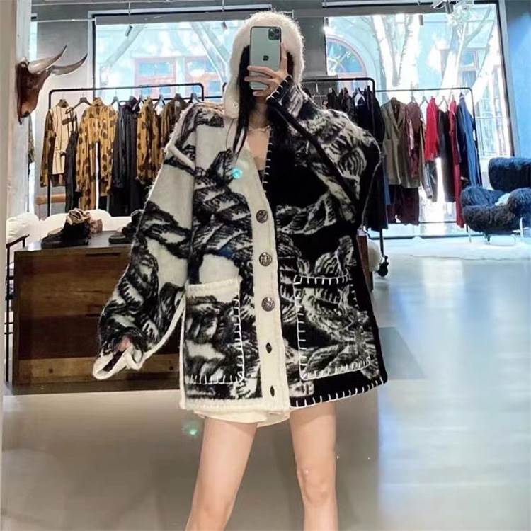 トップス アウター ニット カーディガン レディース 長袖 Vネック 前開き ボタン バイカラー 配色 かわいい 大人可愛い きれいめ シンプル おしゃれ かっこいい レトロ メンズライク マニッシュ