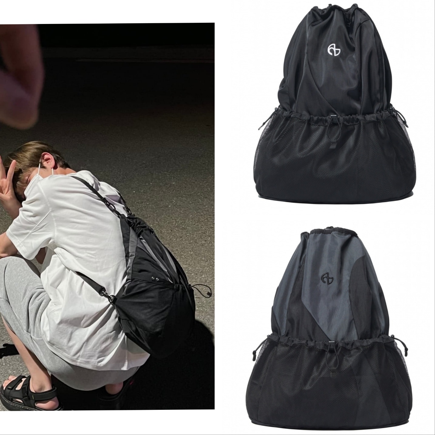 TXT スビン 着用 C.B STRING BAG 2色