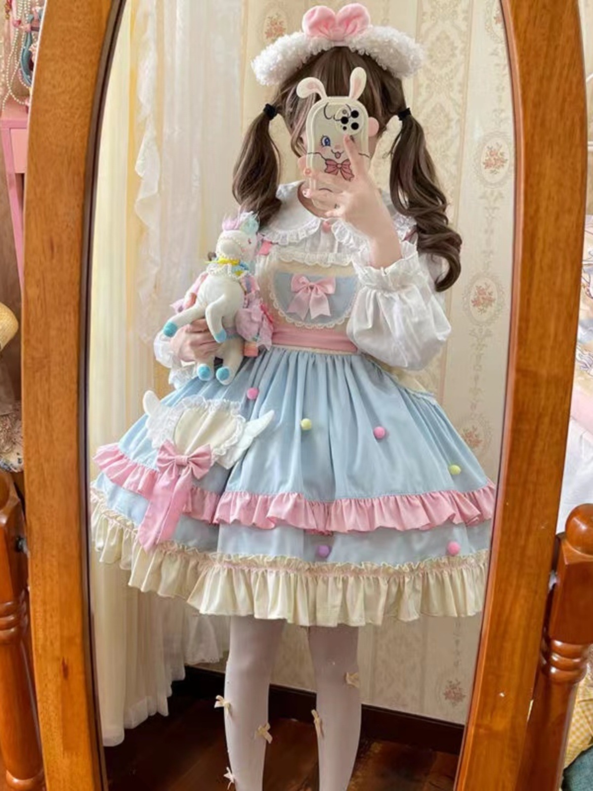 lolita地雷パーカーロリータ ワンピース ゴスロリドレスロリータかわいい大きい子供ドレス女の子春夏スーツスカート