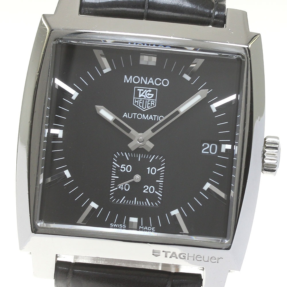 タグホイヤー TAG HEUER WW2110-0 モナコ デイト 自動巻き メンズ _850128【中古】