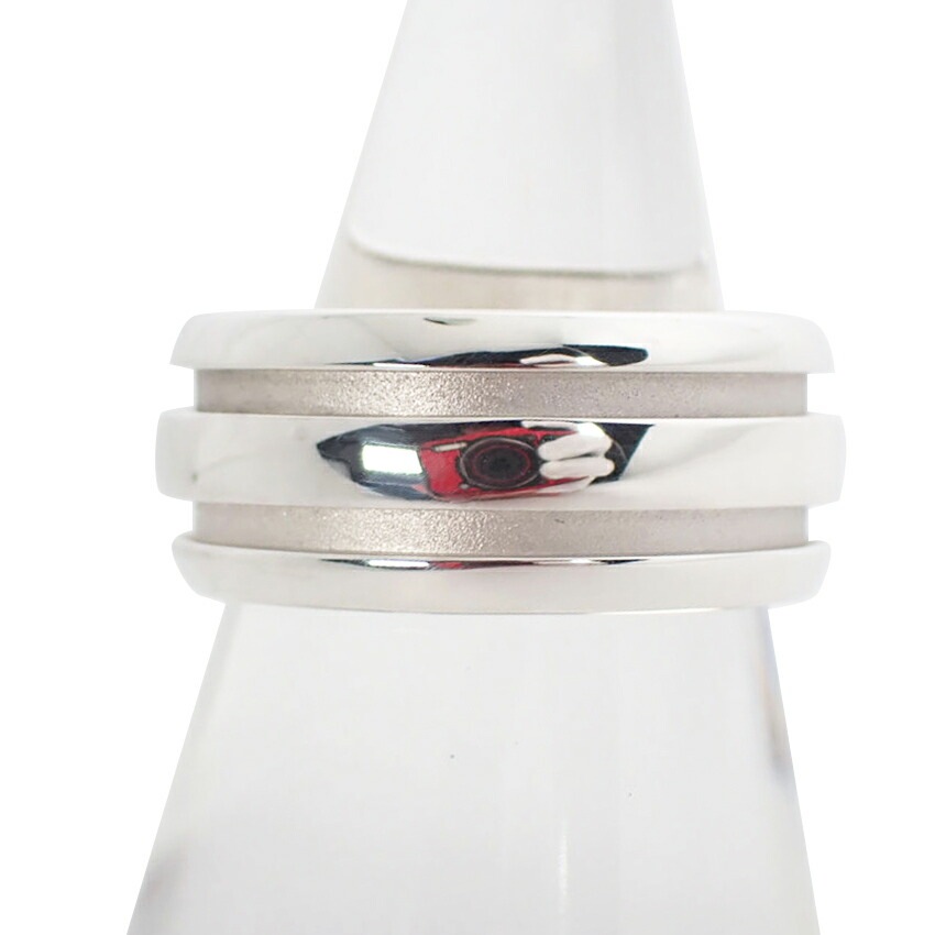 【中古】TIFFANY/ティファニー 925 グルーブド ダブルライン リング 12.5号[g357-8］