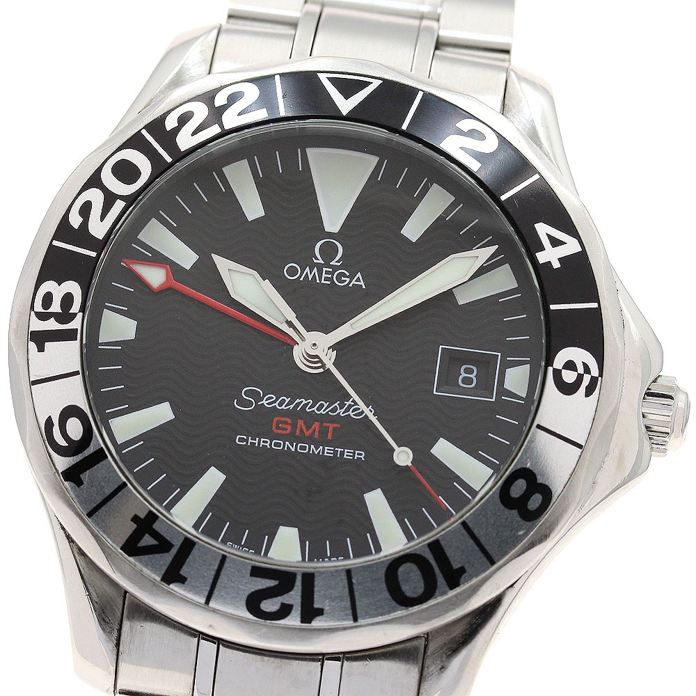 オメガ OMEGA 2234.50 シーマスター300 50周年記念 GMT 自動巻き メンズ _903246【中古】