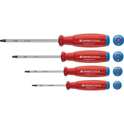 PB SWISS TOOLS ピービースイスツールズ 4本組 スイスグリップタイプ トルクスドライバーセット 8462 10,527円