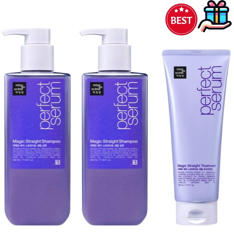 [シャンプートリートメントセット 人気 韓国2+1] パーフェクト マジック ストレート セラムシャンプー2 + トリートメントヘアケア シャンプー 1+ ヘアケアトリートメント ヘアトリートメント