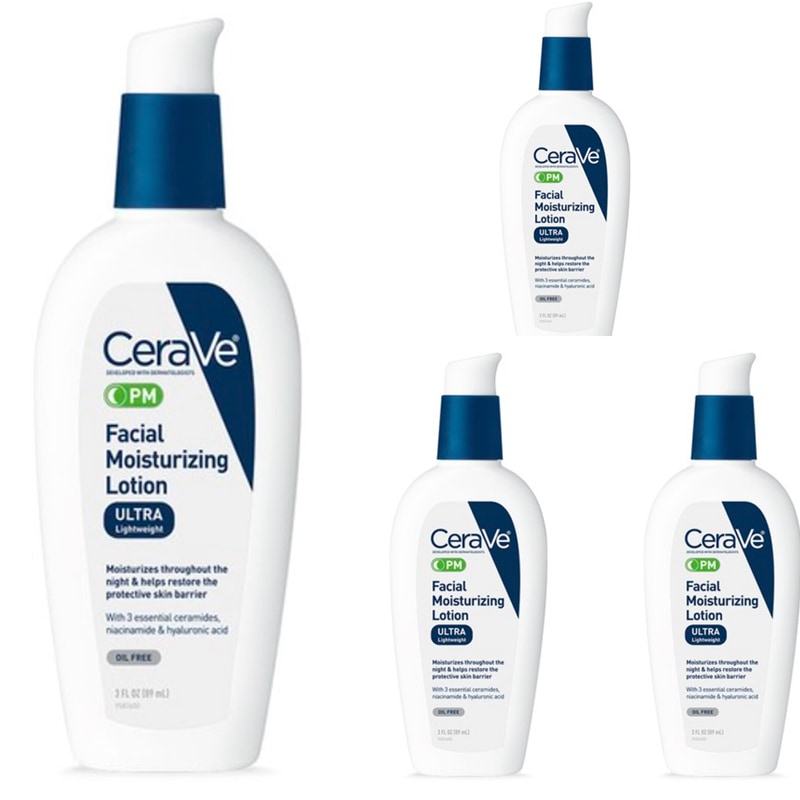 新品本物】 PM CERAVE 4 x セラヴィフェイシャルモイスチャーライジングローション89ml FACIAL 4 x 89ml  LIGHTWEIGHT ULTRA LOTION MOISTURIZING ボディクリーム・ローション -  armarinhodasnovidades.com.br