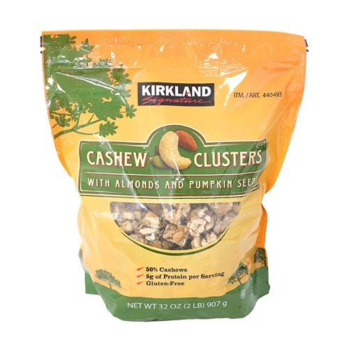 カークランドシグネチャーカシュークラスター907gナッツスナックスクールオフィスタンビールームスナック菓子ティータイムデザートキャンプパーティー