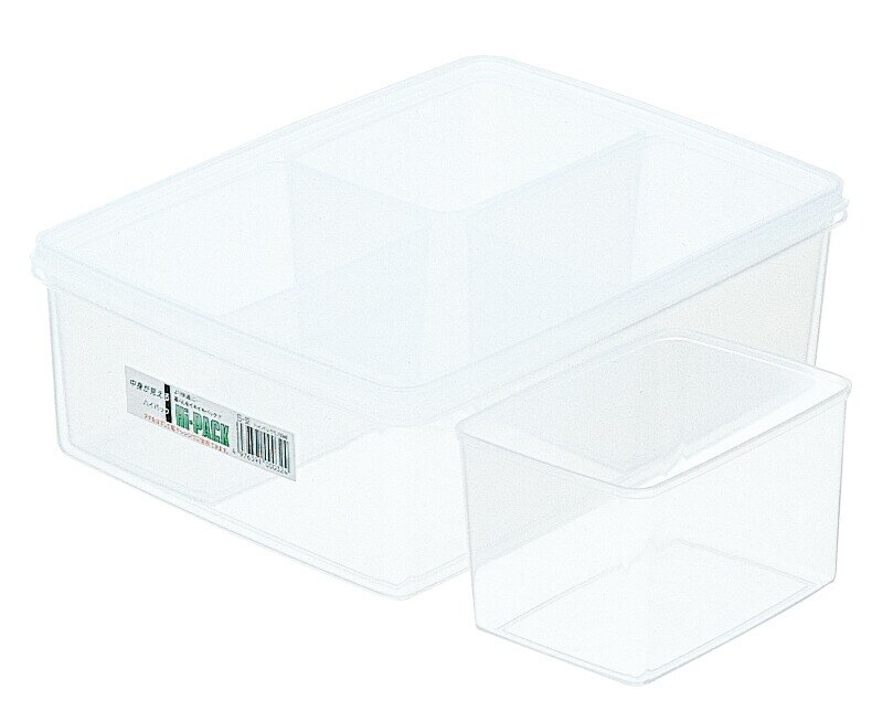（まとめ買い）保存容器 ハイパック 角型/中子付 S-232 3.7L [x3]