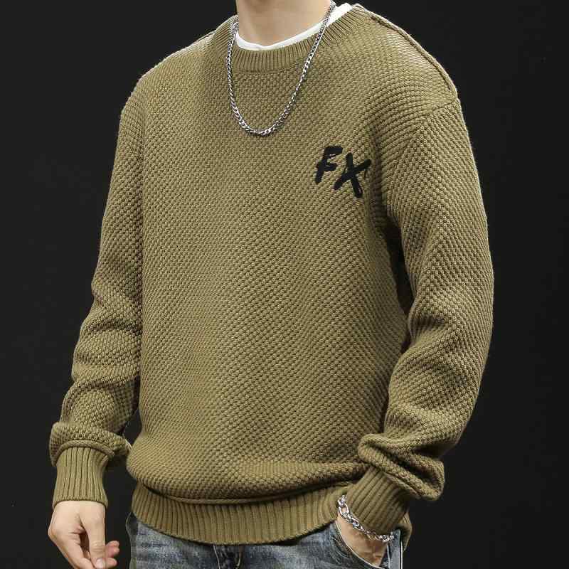 メンズ ファッション 男性用 オシャレ シンプル 大人 かっこいい 大きいサイズ ストリート 紳士服 春 高級 セーター アメリカン レトロ 長袖 春 ニット