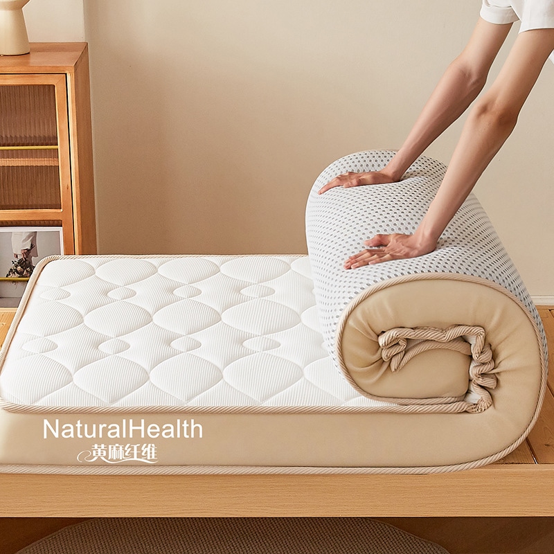 【急速出荷】メモリーコットンマットレスカバークッション家庭用寝室寝室シングル寮ベッドマットレス