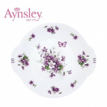 Aynsley（エインズレイ）　イングリッシュバイオレット　B＆Bプレート（ブレッド＆バター プレート）　ENVI00806C