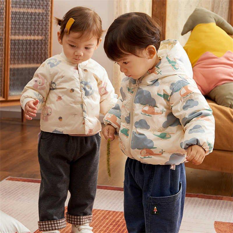 本日の限定商品 コート子供服ダウンコートキッズジャンパージャケットパーカー女の子男の子暖かい可愛いユニセックス長袖冬動物アニメ/キャラクターコート子供服ダウンコートキッズジャンパージャケットパーカー