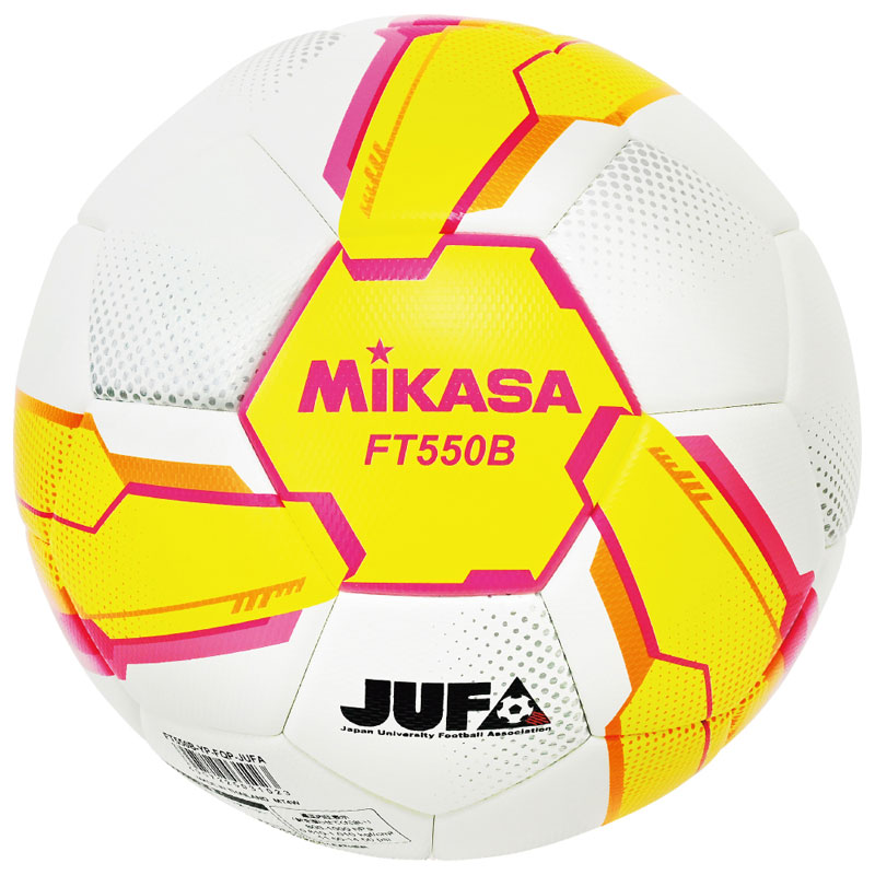 サッカー5号 検定球 JUFA 貼リ 黄ピンク ALMUNDO FIFAロゴ サッカー Ball (FT550BYPFQP)